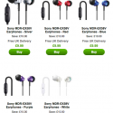 Sony MDR-EX58V In-Ear Kopfhörer für 11,60 €