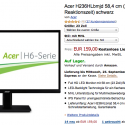 23 Zoll IPS Monitor Acer H236HLbmjd für 135 € – Blitzangebot