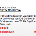 Apple TV für nur 79 €