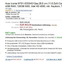 Amazon Cyber Monday – der Mittwoch u.a. mit dem Acer Icona W701 Tablet