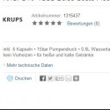 KRUPS KP1009 Dolce Gusto Piccolo titanium für 29 Euro bei Saturn